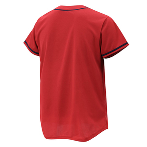 เสื้อกีฬาเบสบอลและซอฟต์บอลผ้าเจอร์ซีย์ระบายอากาศปักโลโก้ปรับแต่งได้ - Product Image 2