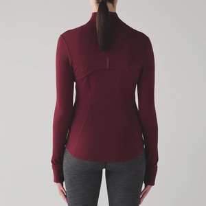 Chaqueta de yoga con cremallera completa para mujer, personalizada con logotipo, al por mayor, nueva, sublimada, para entrenamiento, ropa deportiva para chicas - Product Image 2