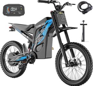 NUEVA Motocicleta Eléctrica Todoterreno de 50 MPH y 6500 W con Motor de Escobillas, Batería Extraíble de 72 V y 30 Ah, Color Personalizado, para Adultos, Alcance Máximo de 70 Millas - Product Image 2