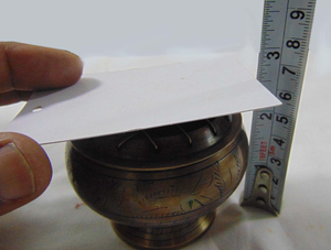 Quemador de incienso de carbón polaco antiguo Quemador de incienso de metal de último diseño de India Precio - Product Image 4