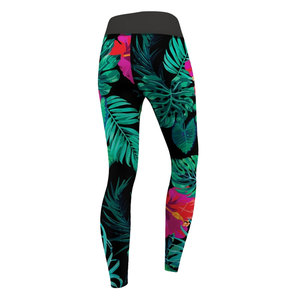Custom womens printed activewear leggings OEM logo breathable stretch fabric great for fitness teamwear and brand promotion - Product Image 3
