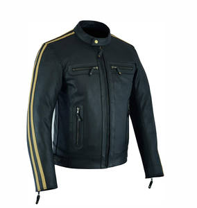 Chaqueta de Motociclista Clásica de Moda al por Mayor, Chaqueta Bomber Personalizada, de Lona, Delgada, para Invierno 2023 - Product Image 2