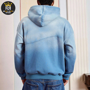 En diferentes colores de contraste, buen proveedor con diseño personalizado impreso, ropa exterior de la más alta calidad, sudaderas con capucha de lavado ácido para hombres - Product Image 2