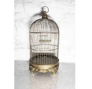 Hand Made Golden Finished Birds cage For Home Decor & Farmhouse Decorative Birds Cage At Wholesale rate