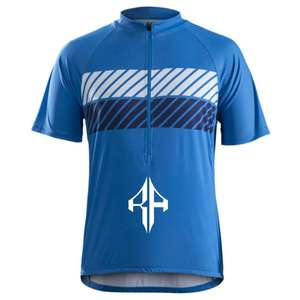 Venta al por mayor de camisetas de ciclismo sublimación para hombre con media cremallera 100% material de poliéster logotipo personalizado de alta calidad premium para hombre - Product Image 2