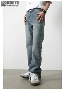 Haute qualité personnalisé hommes Denim jean hiver automne droite taille moyenne séchage rapide respirant coton pour - Product Image 3