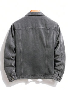 Chaquetas de mezclilla para hombre con personalización completa Chaqueta vaquera de hombre de estilo deportivo personalizado para uso al aire libre - Product Image 2