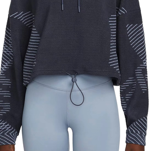 Crop tops à capuche pour femmes, design très demandé, prix raisonnable, anti-rides, vente flash, manches longues, crop tops à capuche avec le meilleur tissu - Product Image 3