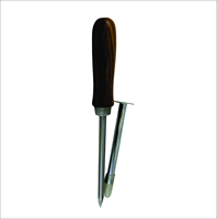 1CHARISMATECH Canule trocar en acier de 2 cm x 5 mm avec poignée métallique de 5 mm, instruments vétérinaires manuels pour chevaux