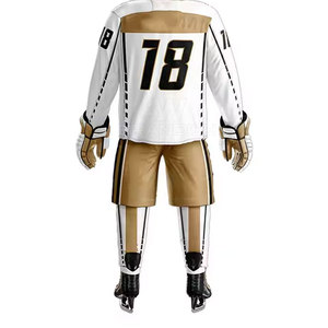 Uniforme de hockey sur glace de conception sur mesure de meilleure qualité vêtements d'entraînement uniforme de hockey sur glace 100% polyester à bas prix en gros - Product Image 5