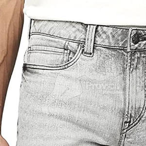 กางเกงยีนส์กางเกงขาสั้นสีพื้นกางเกงขาสั้นกางเกงยีนส์แฟชั่นสั่งทำโลโก้ได้ - Product Image 6