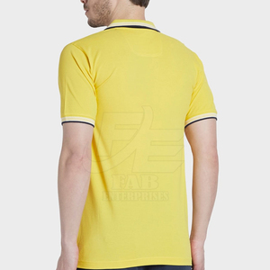 Camisetas de Punto Sólido con Logotipo Personalizado al por Mayor para Hombre, Manga Corta, 100% Algodón, Secado Rápido, Transpirable, Perfectas para Uniformes o Deportes - Product Image 3