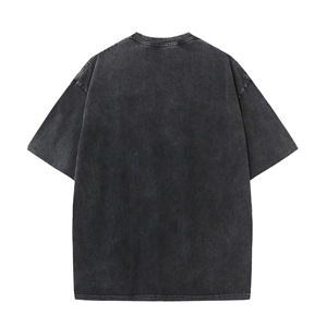 Camiseta Extra Grande Personalizada con Lavado Ácido, Algodón Jersey Grueso y Transpirable, Hombros Caídos, Estilo Vintage, Tallas Grandes - Product Image 2