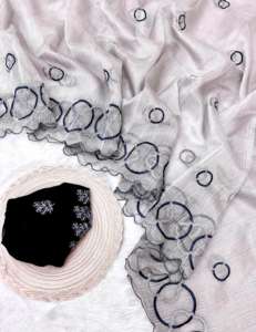 Nouveau 2024 dernière tenue de créateur à feuilles persistantes vente chaude organza saree chemisier avec broderie et séquence travail exportateur mondial - Product Image 5