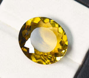 Lab Bear Quartz Oval Gemstone 10.75 Cts Flawless Lab created Golden Quartz Gemstone 16.5X15X7 mm Loose Gemstone For Jewelry - Product Image 3
