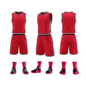 Sublimation complète vêtements de basket-ball vêtements d'équipe maillots de basket-ball pour hommes chemise gilet ensemble d'uniformes de basket-ball réversibles personnalisés - Product Image 1