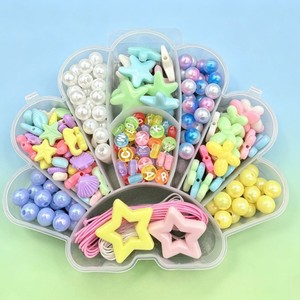 Set <span class=keywords><strong>de</strong></span> Cuentas Acrílicas en Forma <span class=keywords><strong>de</strong></span> Concha para Hacer Pulseras y Collares para Niños, Cuentas <span class=keywords><strong>de</strong></span> Estrella, Perlas y Letras, Kit <span class=keywords><strong>de</strong></span> Manualidades para Hacer Joyería - Product Image 6