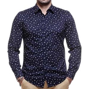 Dernière conception de chemise à la mode pour hommes, de qualité, décontractée, Logo personnalisé, bon marché, prix de gros, OEM pour hommes - Product Image 1