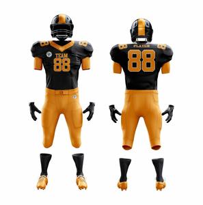 ชุดเครื่องแบบฟุตบอลอเมริกันพิมพ์ลายโลโก้ตามสั่งชื่อและหมายเลขทีม - Product Image 1