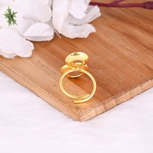 Hot Selling Yellow Gold Plated Brass <b>Ring</b> <b>Open</b> Adjustable <b>Ring</b> Simple Designer Classical Brass <b>Ring</b> for Girls and Women Gifts - Product Image 6