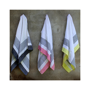 Monsoon Mood Golf Peach bordado con costura ecológica 100% algodón hecho a mano OEM MOQ 100 etiqueta lista DHL entrega platos toallas - Product Image 6