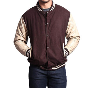 Veste universitaire de bonne qualité pour hommes veste de baseball en laine unie style hiver look universitaire logo personnalisé vêtements d'extérieur vierges - Product Image 5