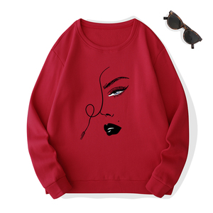 Sudadera con Capucha de Diseño Casual para Mujer, Tejida en Algodón y Spandex, Ecológica, con Estampado, Venta al Por Mayor - Product Image 6