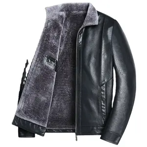 Nueva chaqueta de cuero de Invierno Polar para hombre, chaqueta de cuero con cremallera de calidad premium para hombre