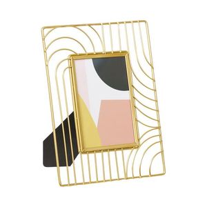 The <b>Metal</b> Wave Modern Iron <b>Metal</b> Durable Lightweight Rectangle Photo <b>Frame</b> for Living Room Decor Custom Size Table Top-Gifts - Product Image 5