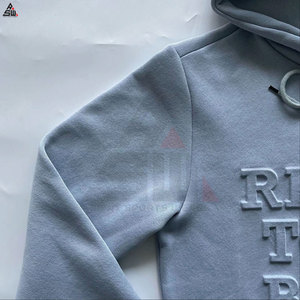Nouvel arrivage de sweats à capuche gaufrés d'hiver 100% coton à séchage rapide de style streetwear conception OEM personnalisée coupe régulière à vendre - Product Image 6