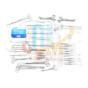 Juego de instrumentos quirúrgicos de laparotomía básica Kit completo de cirugía abdominal Herramientas de acero inoxidable de grado médico | Instrumentos OldMed - Product Image 1