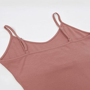 Équipement de musculation Fitness Débardeur pour femmes pour adultes Vêtements de fitness sur mesure Débardeur pour femmes en couleur unie Service OEM - Product Image 4