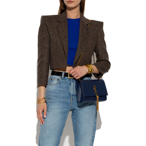 T-shirt court et confortable pour femmes, de haute qualité, de couleur bleue vierge, extensible, à vendre - Product Image 5