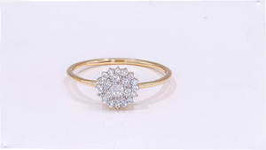Bague en or jaune 14 carats avec diamants de laboratoire de coupe brillante, élégance classique, pour mariage, fiançailles, vente en gros, OEM, unisexe - Product Image 6