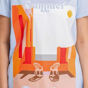 T-shirt à manches courtes à imprimé graphique décontracté pour femmes T-shirt en coton Slim Fit pour un usage quotidien - Product Image 4