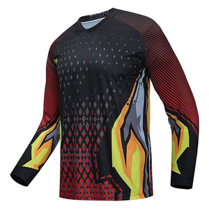 เสื้อจักรยานเสือภูเขาคุณภาพสูงแบบสั่งทำพิเศษ พิมพ์ลายแบบ Sublimation เสื้อจักรยานดาวน์ฮิลล์ รับผลิตเสื้อจักรยานเสือภูเขาแบบสั่งทำพิเศษด้วยเทคนิค Sublimation - Product Image 1