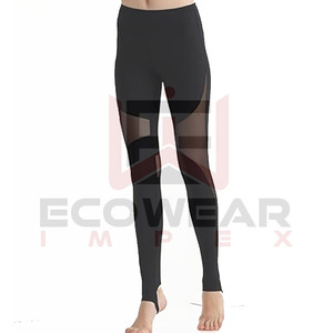 Leggings en maille extensible à quatre sens pour femmes, vente en gros, fabriqués à 75% de polyamide et 25% d'élasthanne, confortables, respirants, sans couture - Product Image 5