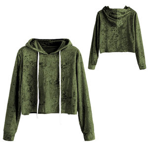 2025 mujeres pulóver Streetwear Sudadera con capucha impermeable gimnasio Crop Top sudaderas con capucha Venta caliente fácil de usar Crop Top sudaderas con capucha de las mujeres - Product Image 6