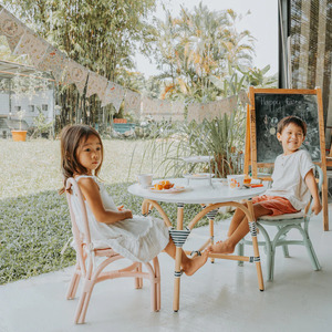 2023, venta al por mayor, silla de ratán de Color personalizado para niños, forma de oreja de conejo, diseño moderno para comedor, dormitorio, parque al aire libre y Hotel - Product Image 4
