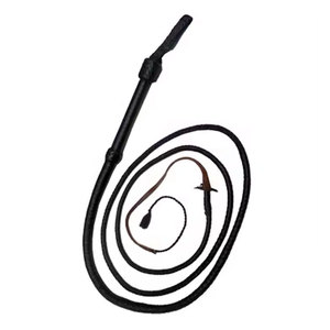 Fouet en cuir noir de qualité supérieure 7 pieds de long équitation et fouet BDSM avec manche en bois robuste Costume de jeu de rôle d'entraînement - Product Image 4