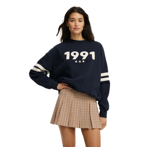 Sweat-shirts à manches longues décontractés pour femmes, personnalisés avec logo OEM, imprimés à l'écran, 100% coton respirant, pour l'hiver - Product Image 1