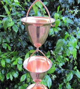 Chaîne de pluie résistante aux intempéries pour gouttière de toit, chaîne de drainage en métal décorative durable pour l'extérieur - Product Image 4