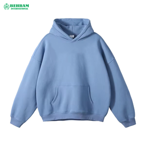 Sweat à capuche unisexe en coton 100% de qualité supérieure avec logo personnalisé, poids lourd GSM, sans cordons, vêtement décontracté, thermique pour l'hiver - Product Image 3