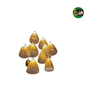 Lámpara colgante de bambú estilo hecho a mano diseño ecológico único crea iluminación para hogares resorts restaurantes e interior cálido decorativo - Product Image 1