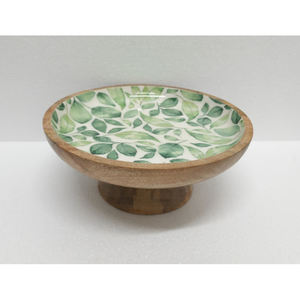 ที่วางเค้กทรงกลมทำจากไม้ธรรมชาติรูปลอกที่ทำด้วยมือสำหรับงานแต่งงานงานวันเกิดปาร์ตี้ - Product Image 1