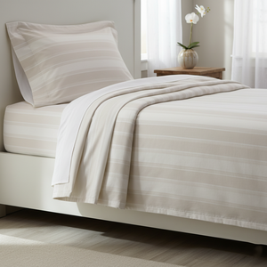 ชุดผ้าซาตินลาย300TC เกรดโรงแรมและโรงพยาบาลผ้าซาตินที่ระบายอากาศได้ความสบายยาวนาน - Product Image 2