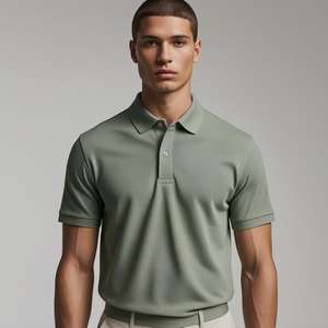 Mens Smart Casual Polo <b>T</b> <b>Shirt</b> Soft Fabric Durable Design <b>Collared</b> Top for Office and Outdoor Activities - Product Image 5