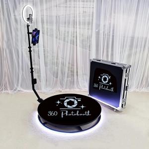 บูธภาพถ่าย360หมุนได้ใหม่, บูธถ่ายรูปเครื่อง LED แสงเคลื่อนไหวช้า360บูธวิดีโอบูธถ่ายภาพอัตโนมัติ - Product Image 5