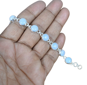 Pulsera de Plata de Ley 925 con Amatista, Joyería Artesanal para Mujer, Piedra Preciosa con Corte Brillante Ajustable, Regalo Romántico para el Mes de Febrero - Product Image 1
