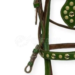 บังเหียนขี่ม้าหนังดีไซน์ล่าสุด - Product Image 6